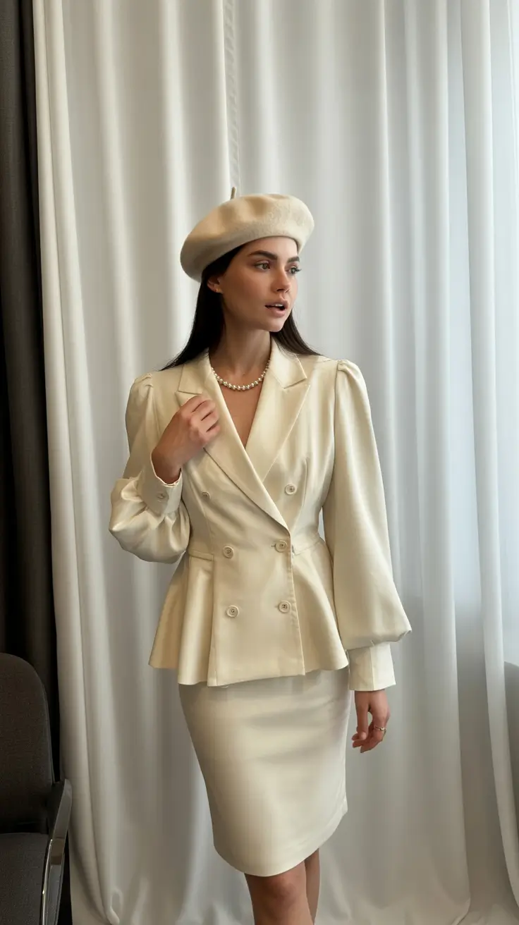 october wedding guest outfits Parisian Chic with a Polished Twist