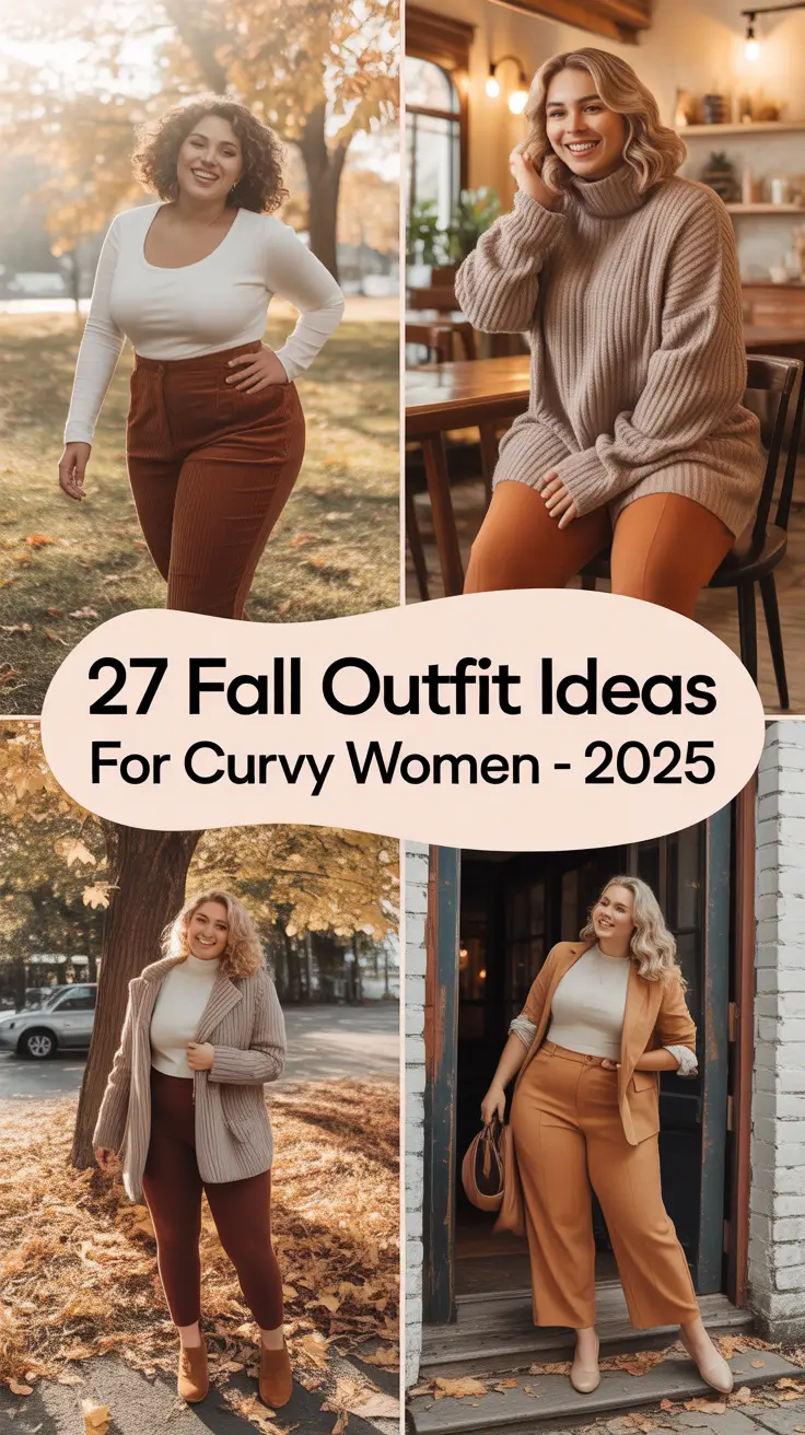 Fall Outfit Ideas for Curvy Women in 2025 That Are Trendy, Chic & Seriously Wearable