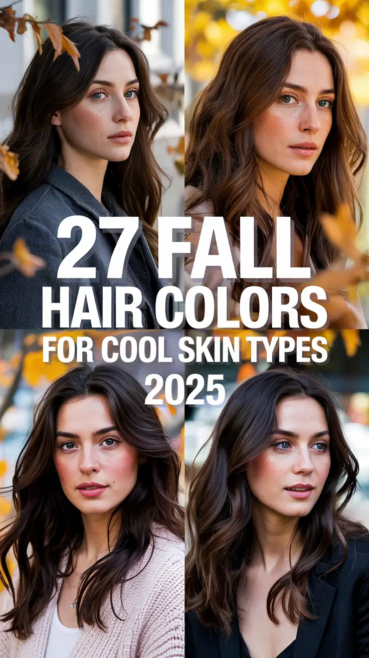 Fall Hair Colors for Cool Skin Types — 2025: Stunning Shades for Blue Eyes, Brunettes & Pale Tones