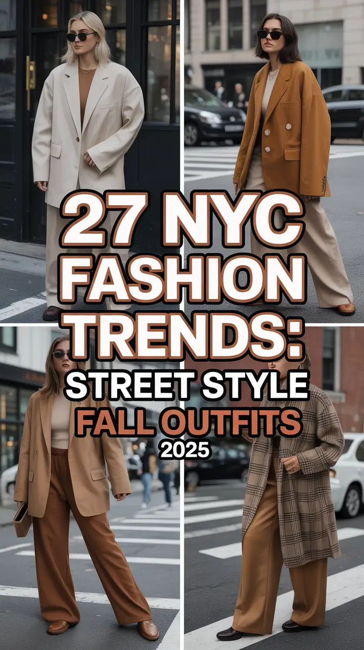 NYC Fashion Trends: Street Style Fall Outfits 2025 for Women Who Want Cute, Comfy & Confident Looks