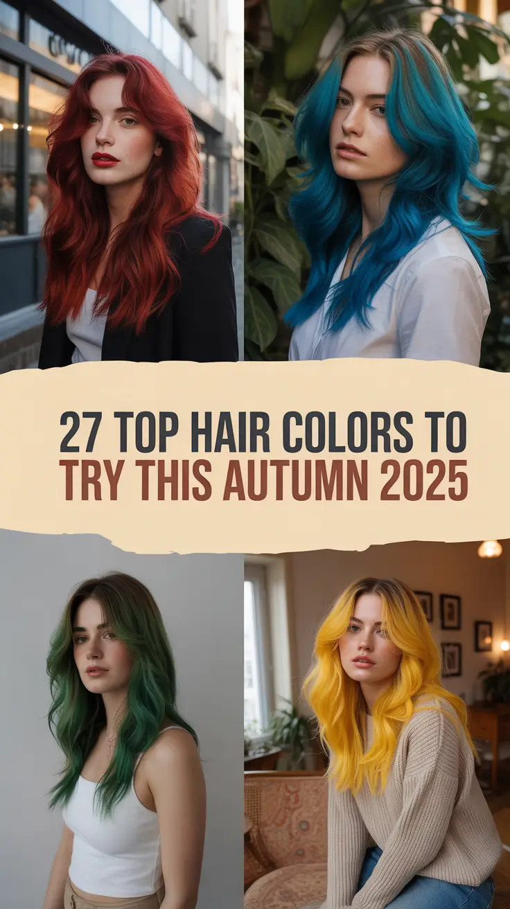 Top Hair Colors to Try This Autumn 2025 for Every Mood and Style