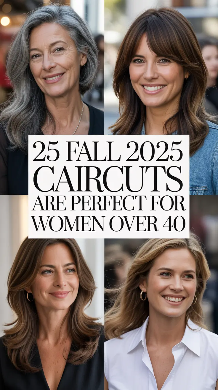 Fall 2025 Haircuts Are Perfect for Women Over 40: From Stylish Bobs to Low Maintenance Shags