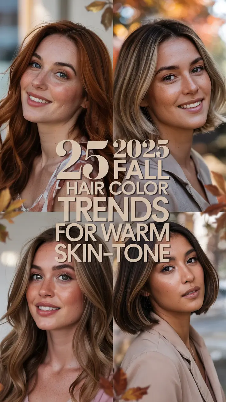 2025 Fall Hair Color Trends for Warm Skin-Tone: Gorgeous Ideas to Try This Season
