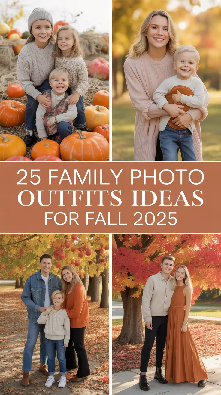 Effortless & Stylish Family Photo Outfits Ideas for Fall 2025
