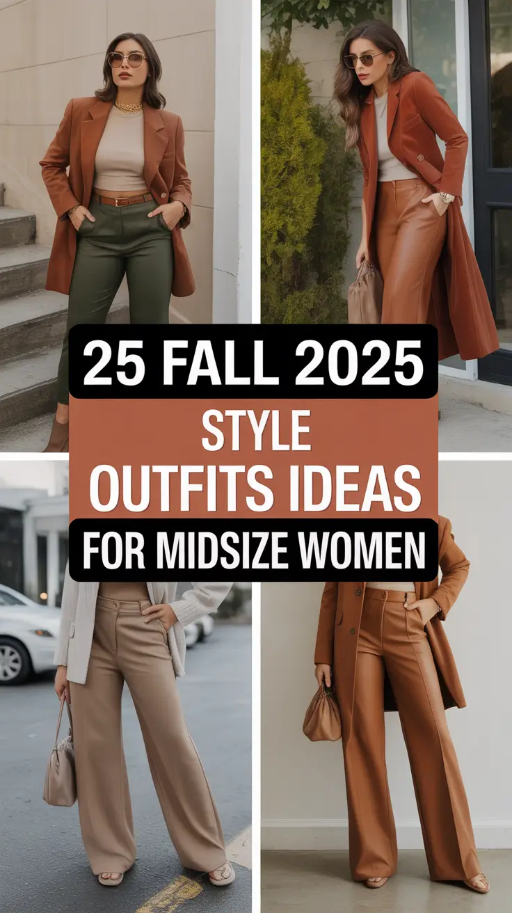 Fall 2025 Style Outfit Ideas for Midsize Women That Are Chic, Comfy, and Unforgettable