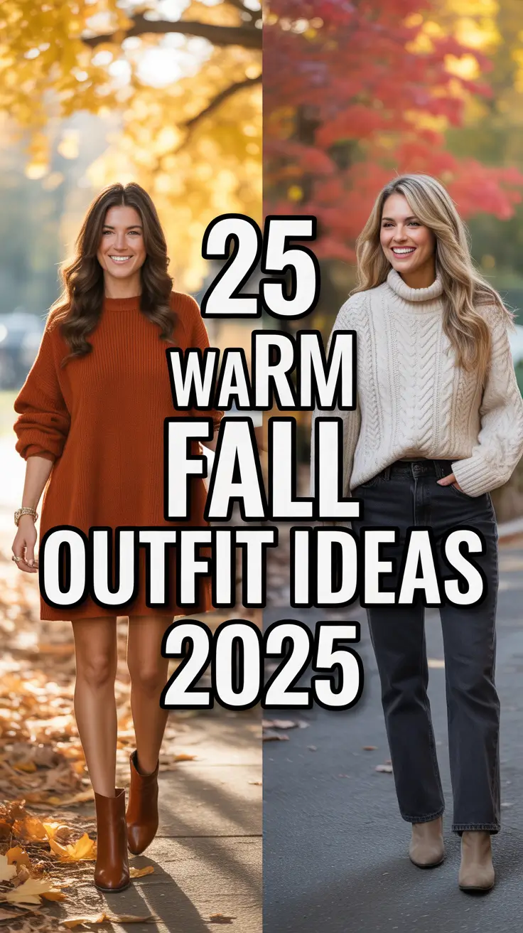 Warm Fall Outfits Ideas 2025 to Keep You Cute, Cozy, and Effortless All Season