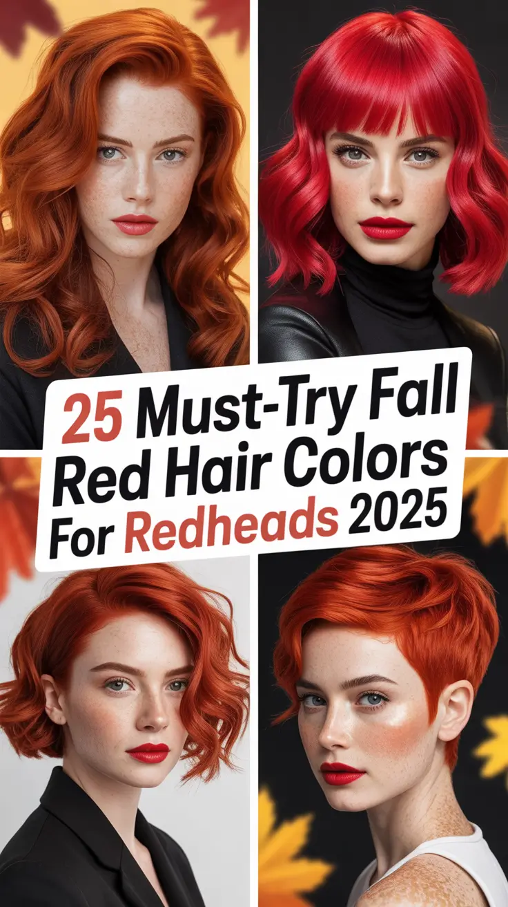 Must-Try Fall Red Hair Colors for Redheads 2025: Fresh Ideas, Highlights & Autumn Glow