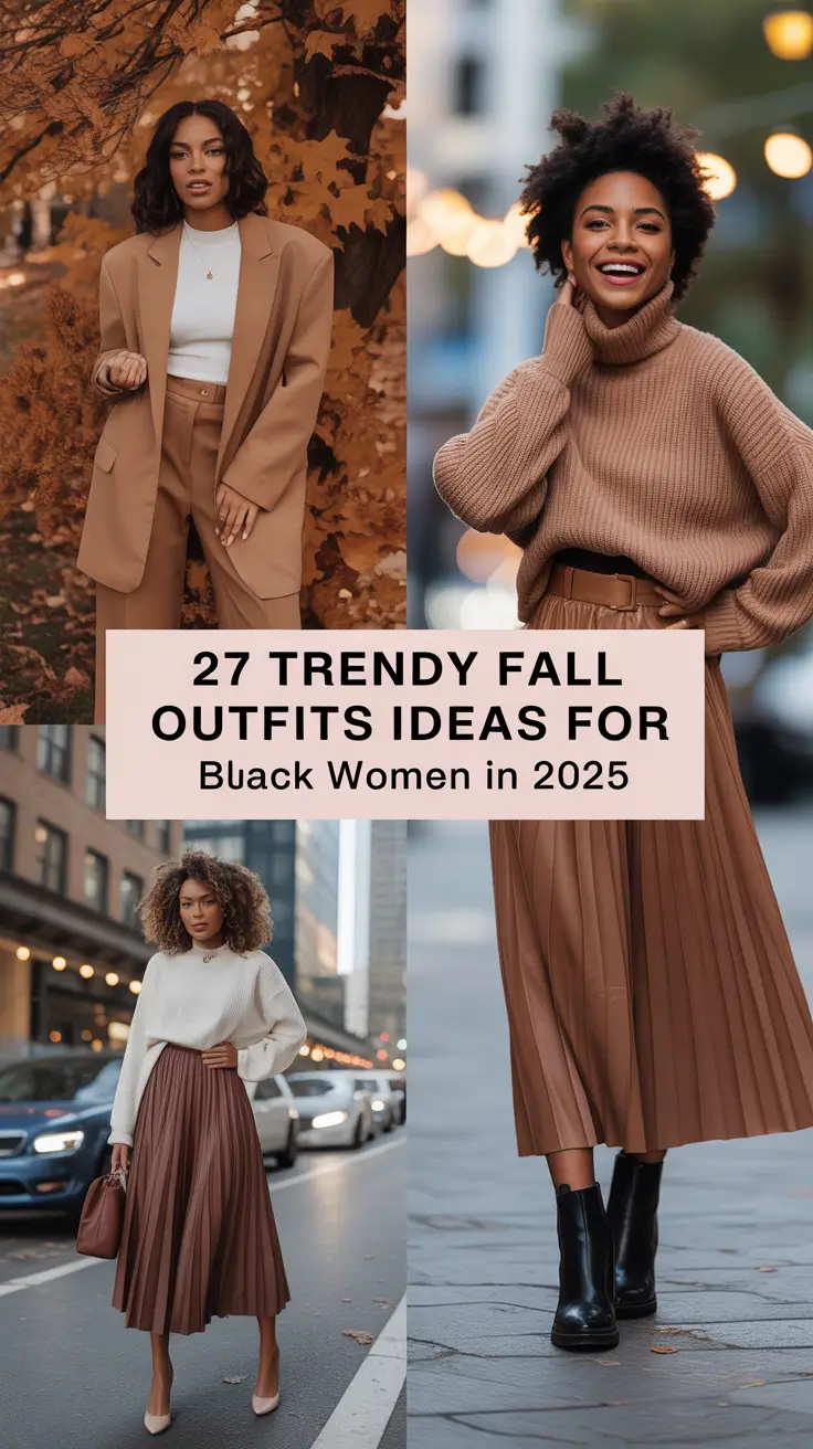 Trendy Fall Outfits Ideas for Black Women in 2025 That Are Cute, Classy, and Effortlessly Stylish