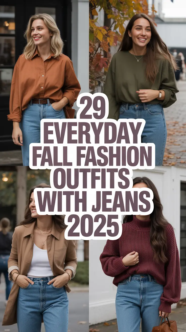 Everyday Fall Fashion Outfits with Jeans 2025: Comfy & Chic Looks for Women of Every Style