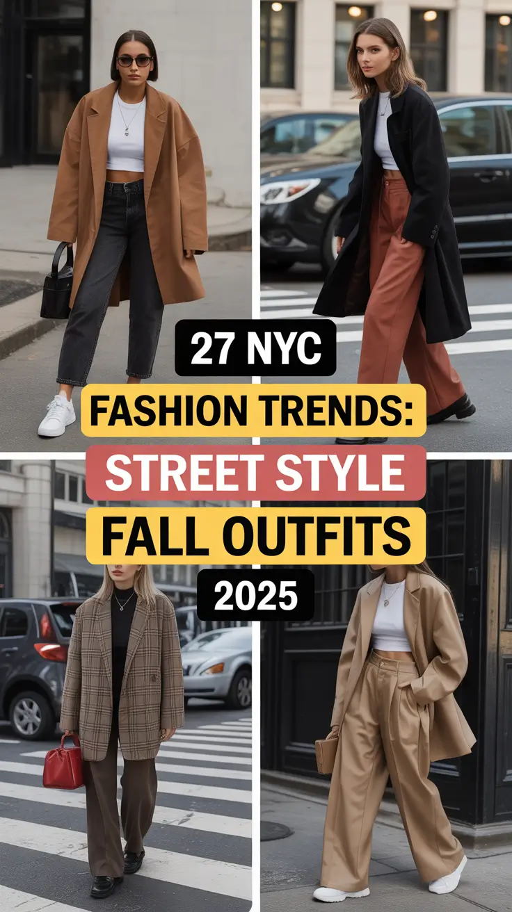 NYC Fashion Trends: Street Style Fall Outfits 2025 for Women Who Want Cute, Comfy & Confident Looks