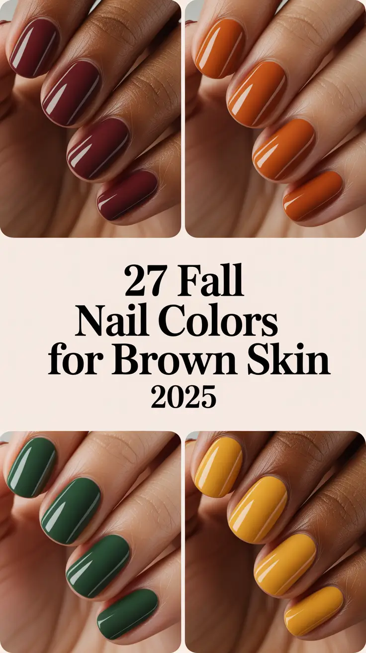 Fall Nail Colors for Brown Skin 2025: Elegant, Natural & Bold Looks for Every Tone