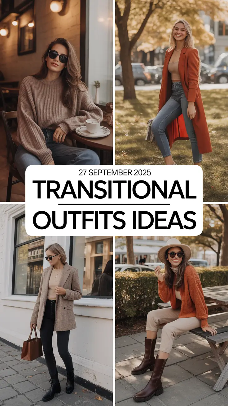 September 2025 Transitional Outfits Ideas: Elegant Layers & Fresh Fall Inspo for Women