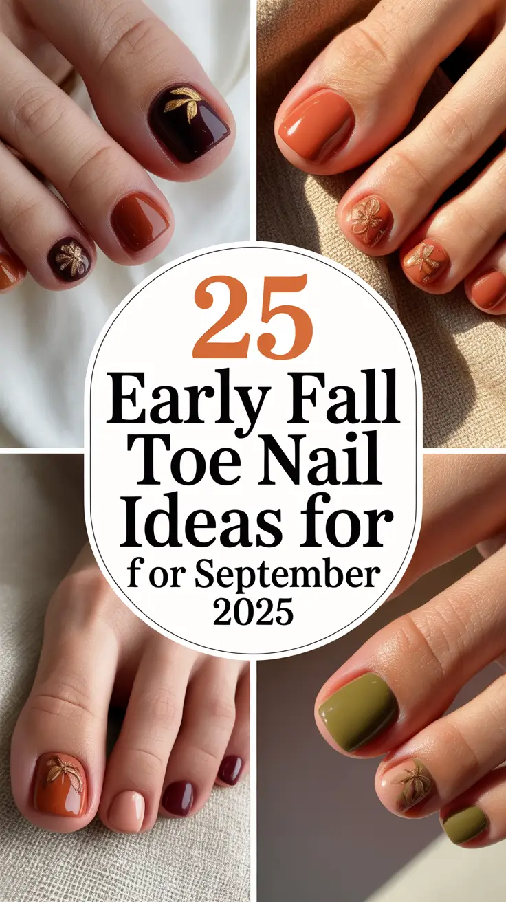 Early Fall Toe Nail Ideas for September 2025: Cute Color Trends & Inspo You’ll Love