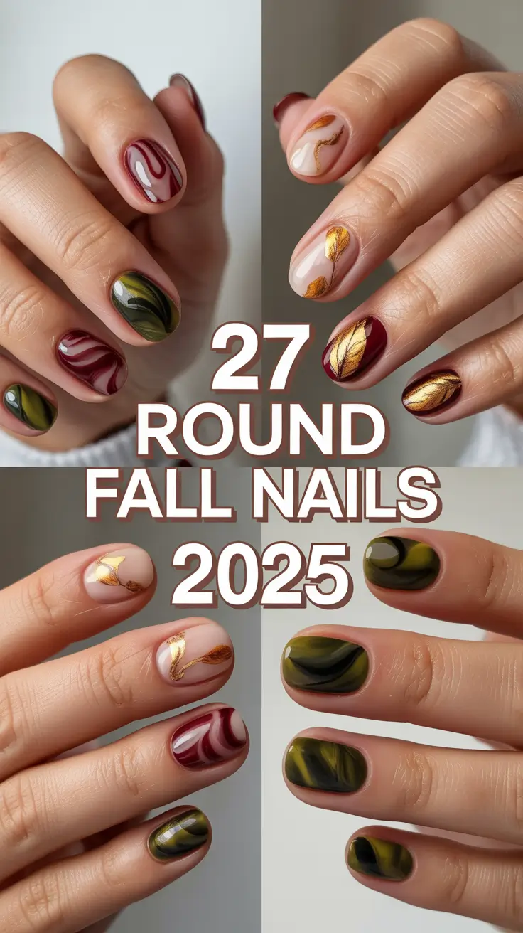 Round Fall Nails 2025: Cute & Chic Ideas for Every Shape and Style