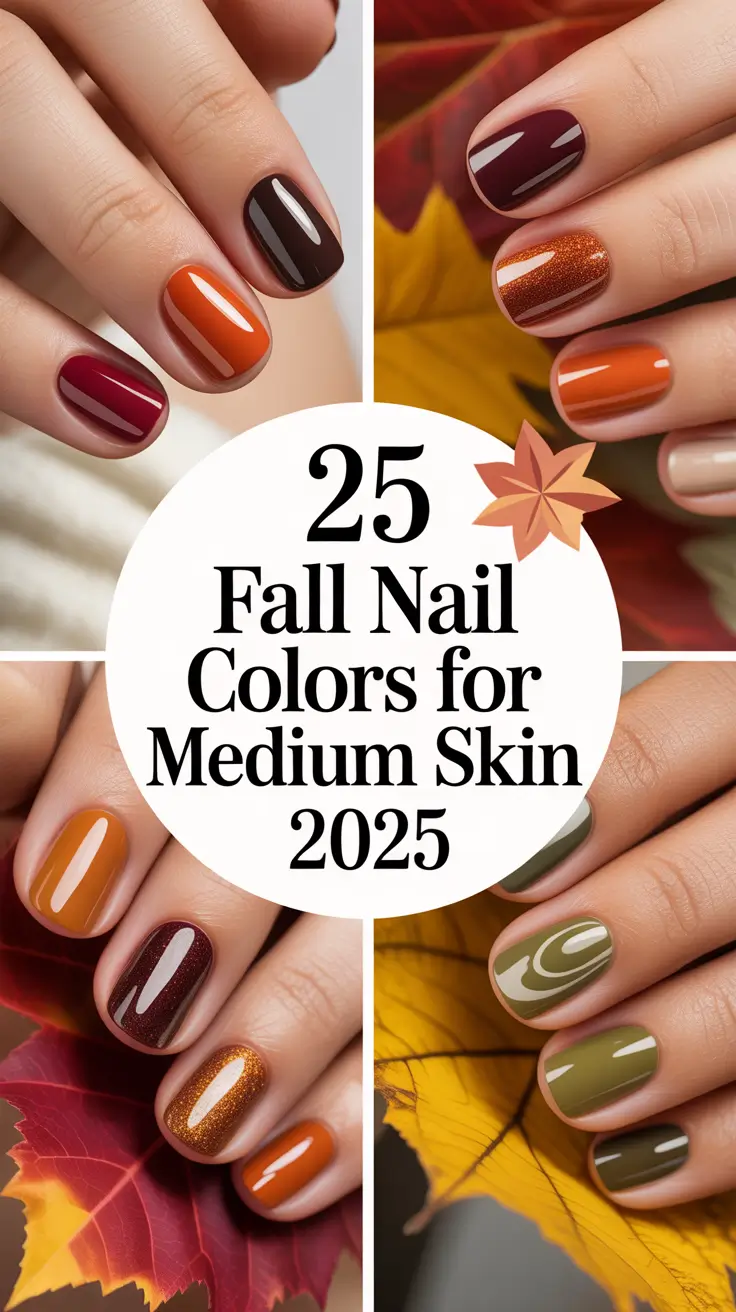 Fall Nail Colors for Medium Skin 2025: Inspo for Every Tone, From Light Neutrals to Deep Browns