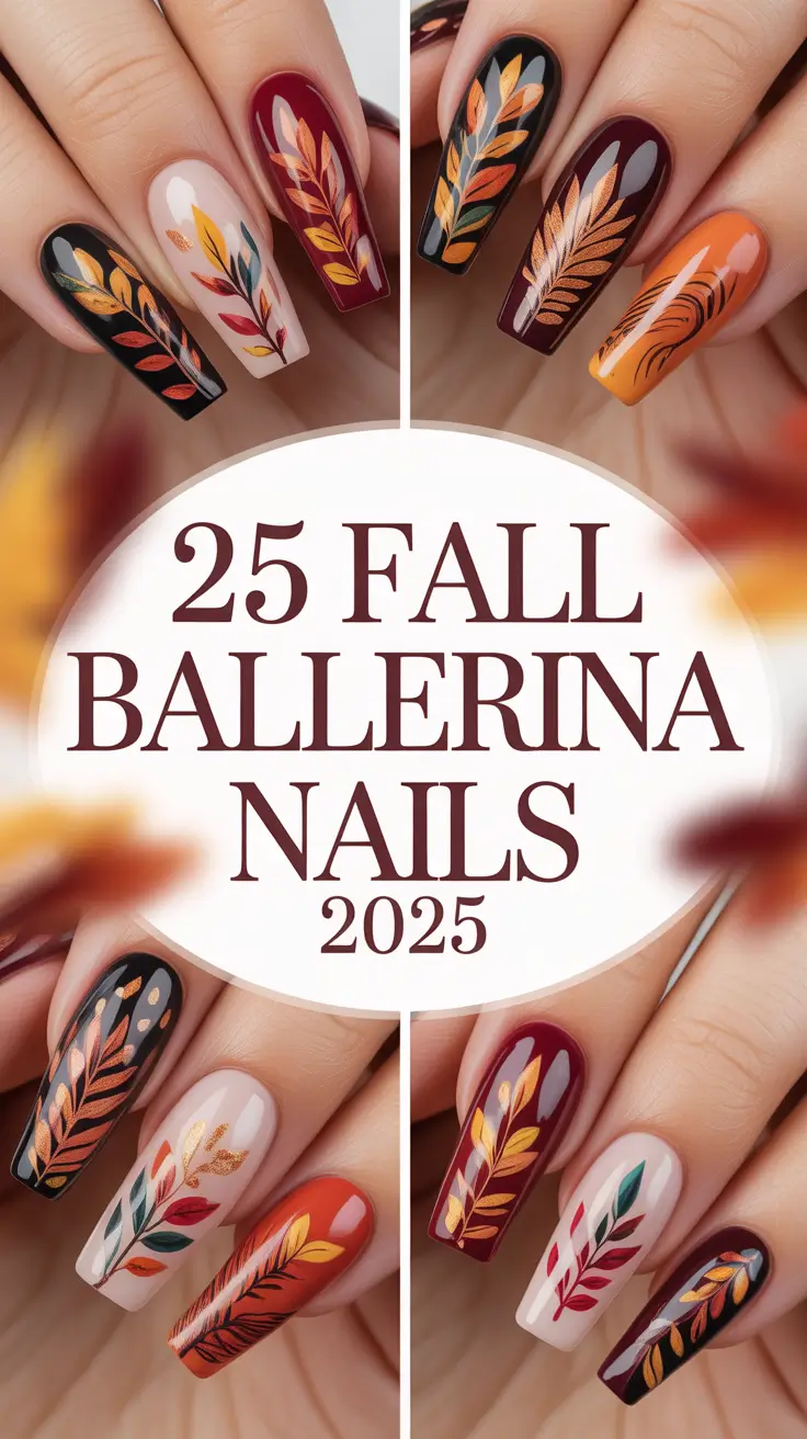 Fall Ballerina Nails 2025: Stunning Designs, Shapes & Ideas for the Season