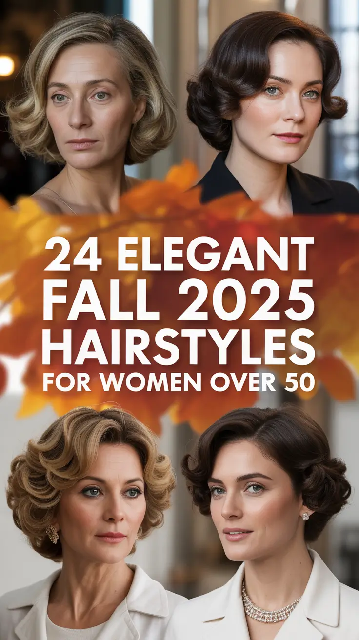 Elegant Fall 2025 Hairstyles for Women Over 50 That Make You Look Younger