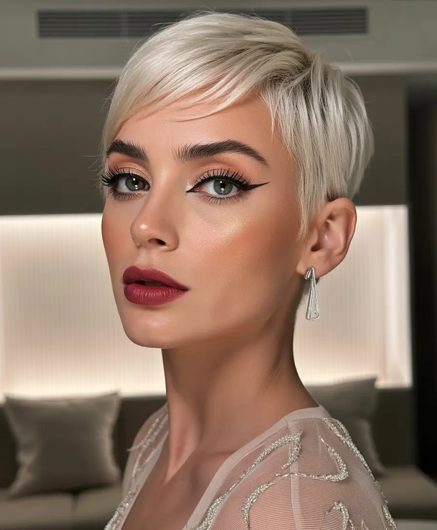 Fall-short-haircut-Polished-Platinum-Pixie-with-Precision