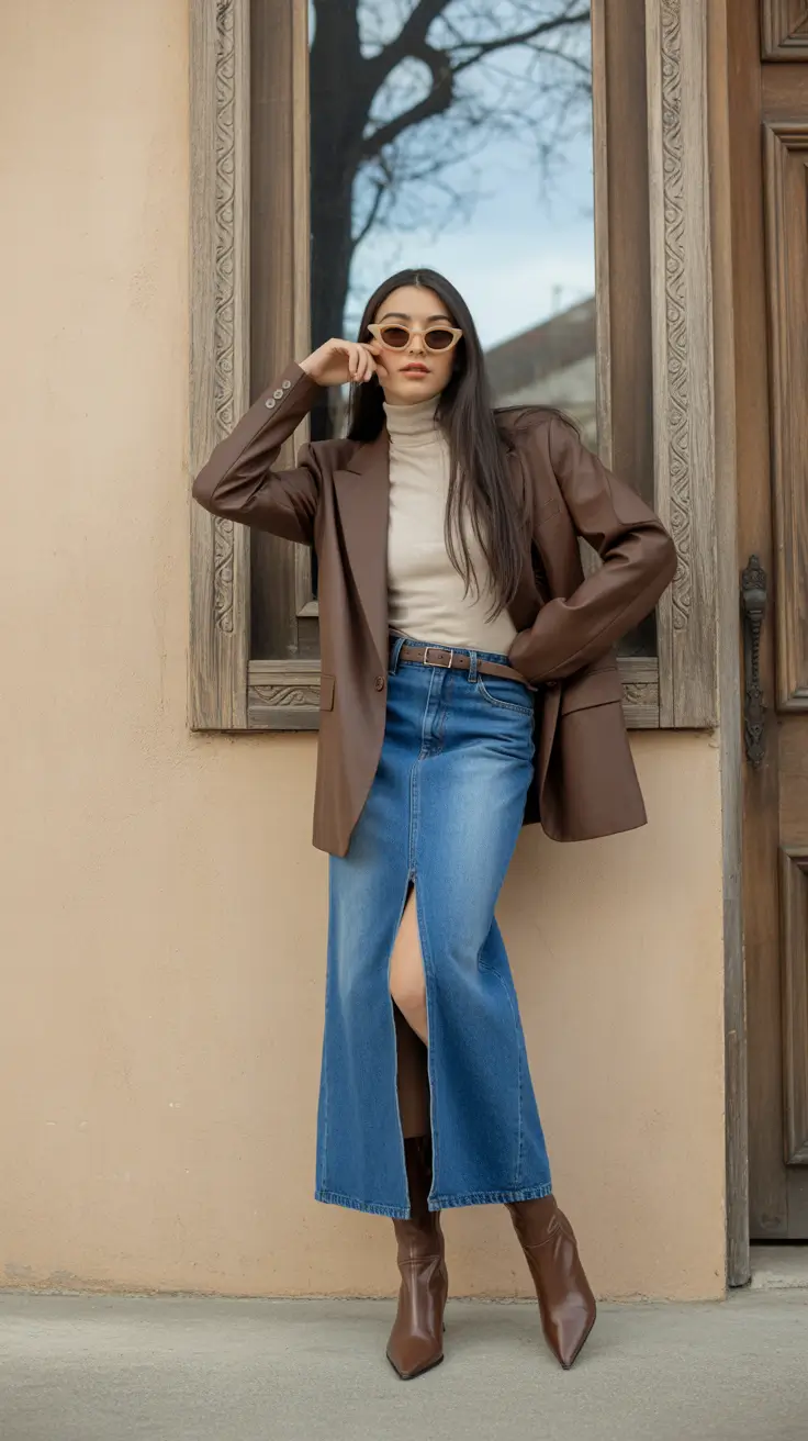 cozy fall outfits Denim Revival: Urban Cowgirl Chic