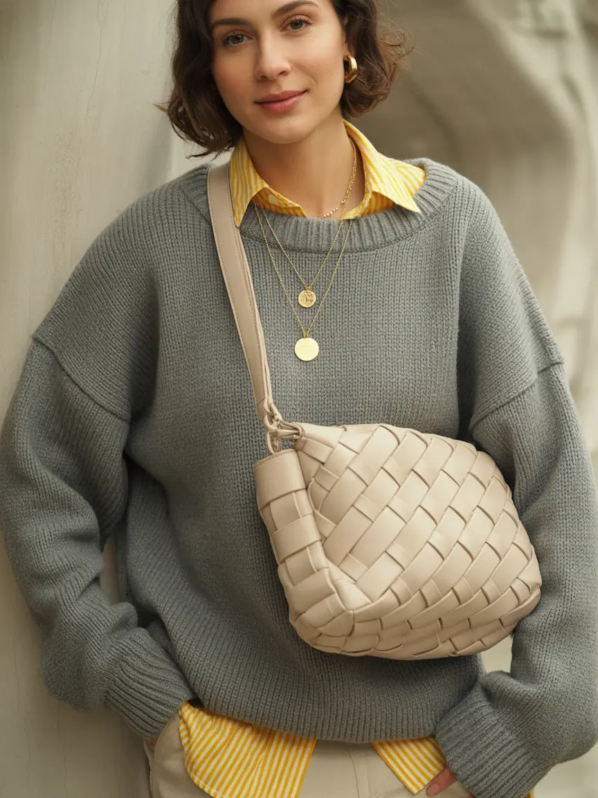cozy fall outfits Laid-Back Layers With a Side of Sunshine