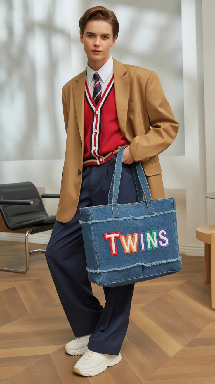 cozy fall outfits Prep School Cool: Varsity Meets Vintage