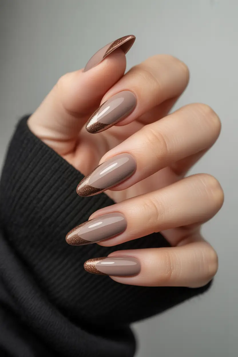 September-nails-color-Glazed-Mocha-Tips-with-Bronze-Glow