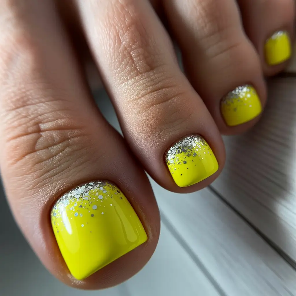 Color fall Lemon Zest with Glitter Dust