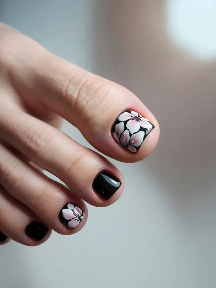 Designs Midnight Bloom on Glossy Black