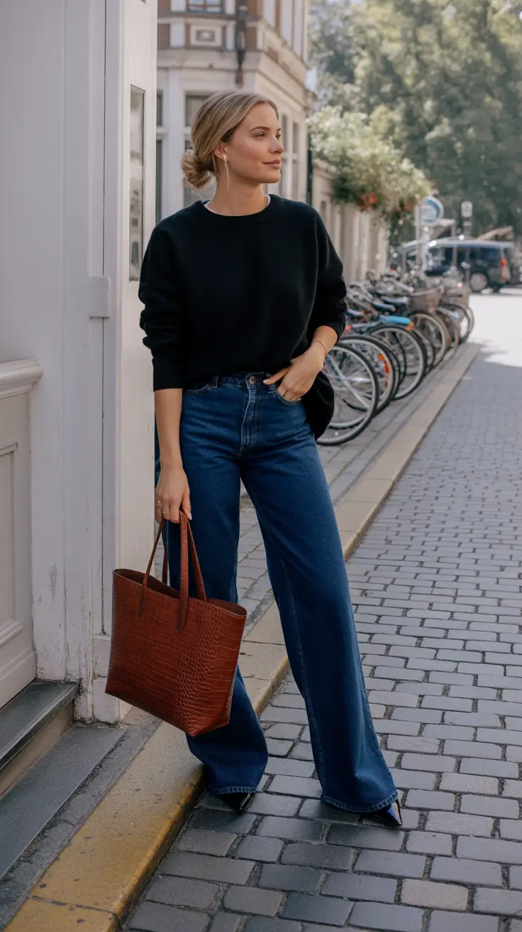 fall outfits with jeans City Sleek with Vintage Ease