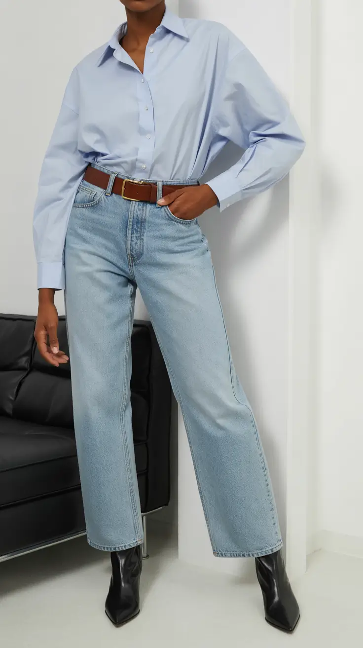 fall outfits with jeans The Classic Button-Up, Remastered