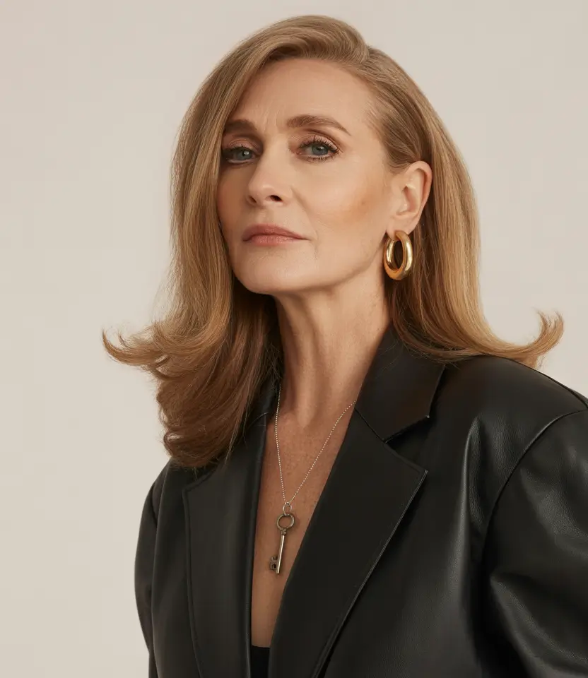 Fall hair color for women over 60 Soft Cinnamon Copper with Sculpted Layers
