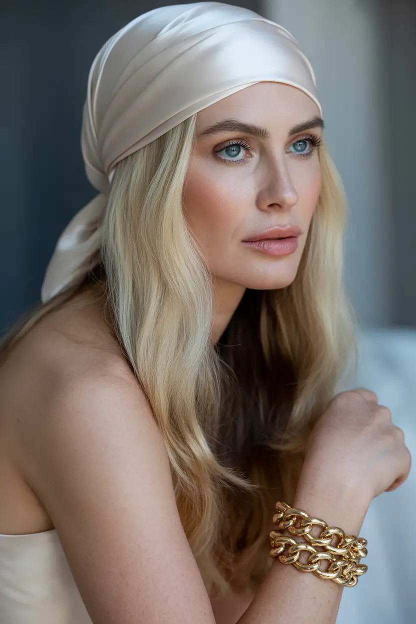 Fall haircuts for women over 40 Natural Flowing Waves with Face-Framing Lightness