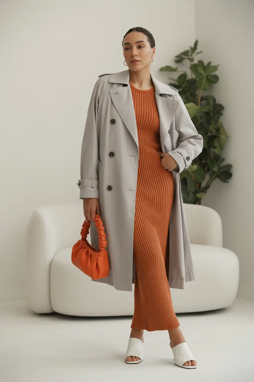 midsize-fall-outfits-Falls-Chicest-Knit-Dress-Moment