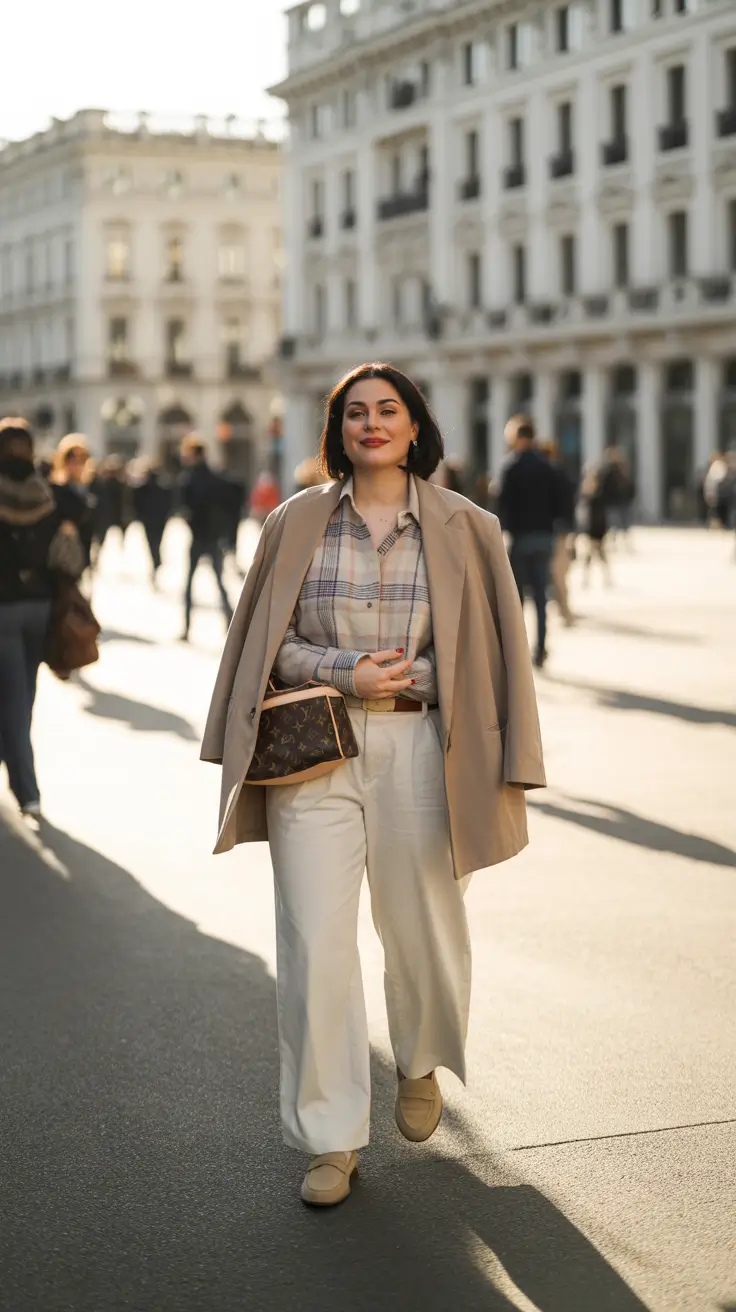 midsize fall outfits+Laid-Back Luxe for Everyday Strolls