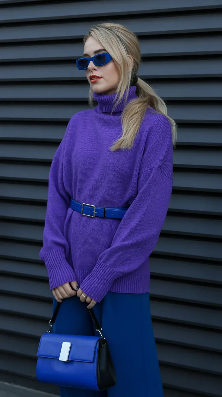 midsize fall outfits+Monochrome Saturation Power Move