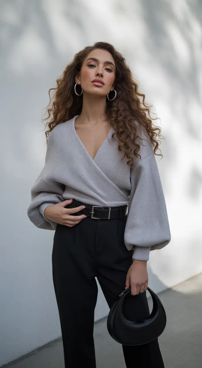 Fall brunette hair color Golden Mocha Coils with Luxe Volume