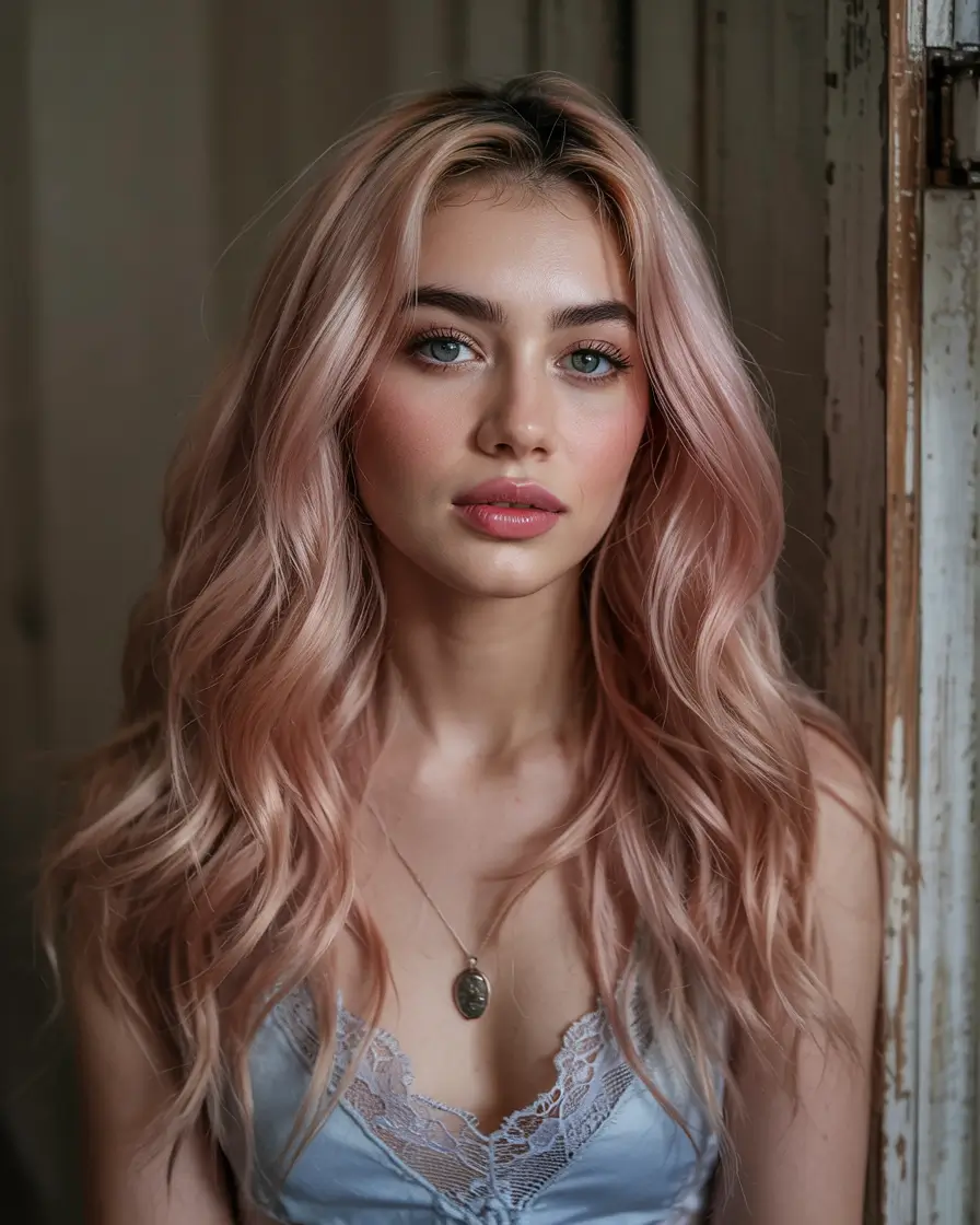 Fall Hair Colors for Cool Skin Tones - Faded Blush with Fairy Energy