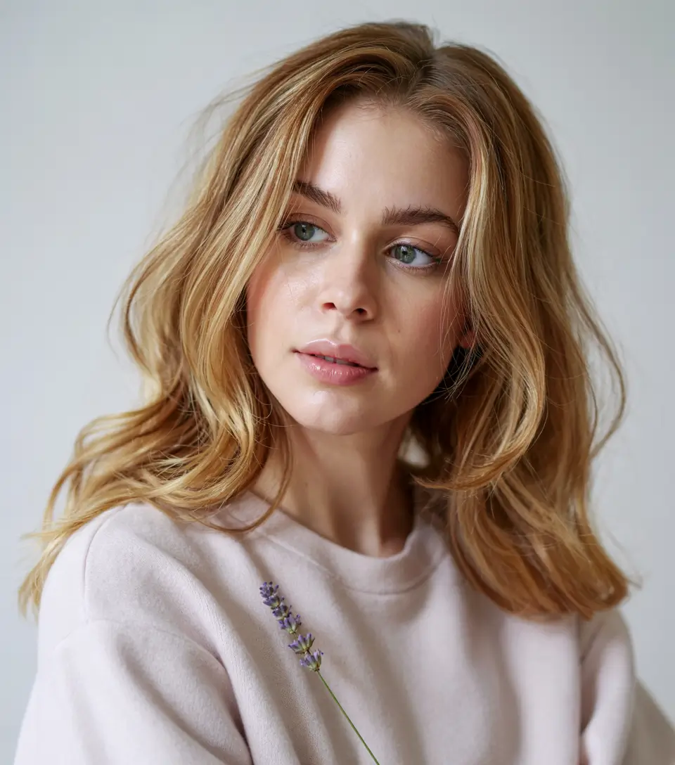 Fall Hair Colors for Cool Skin Tones - Golden Beige for a Soft September Glow