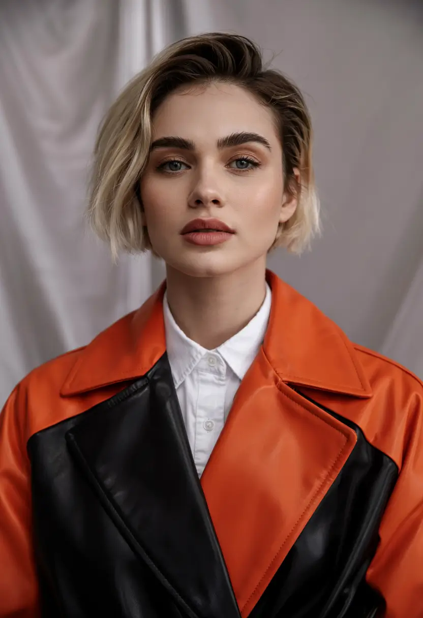 Fall Hair Colors for Cool Skin Tones - High Contrast Blonde with Edgy Sweep