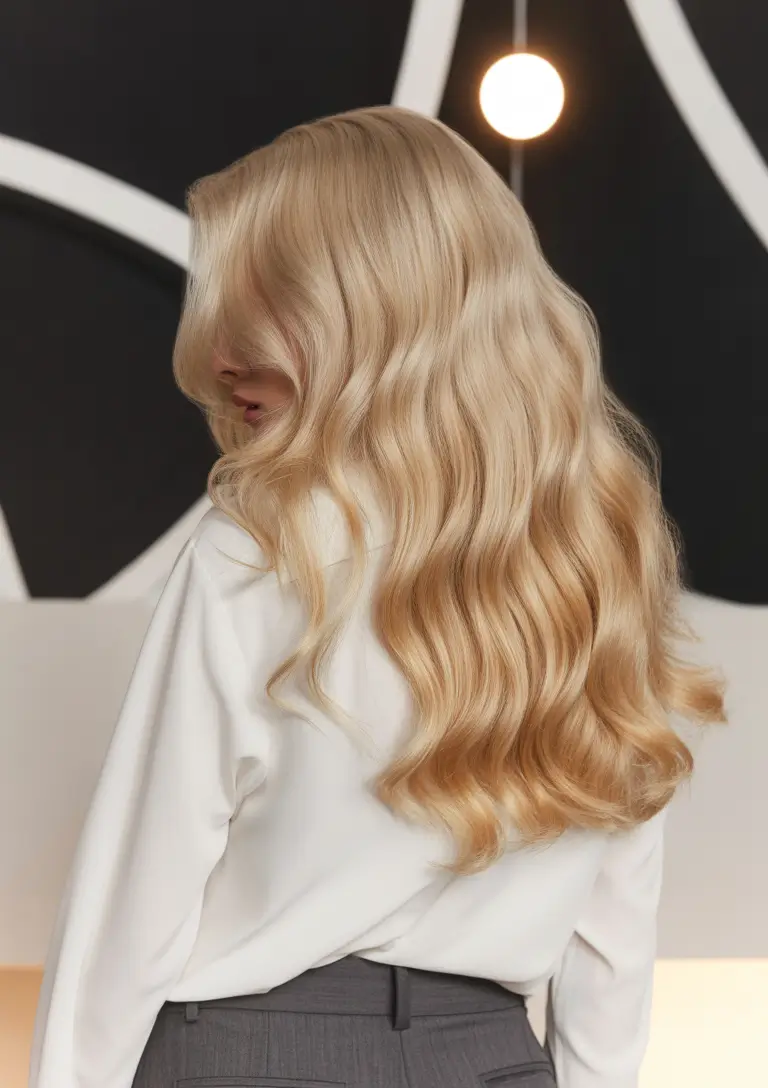 Fall Hair Colors for Cool Skin Tones Classic Hollywood Blonde with Soft Gold Finish