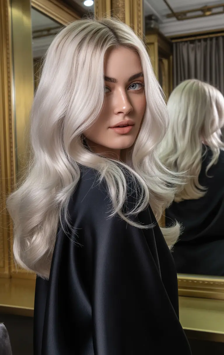 Fall Hair Colors for Cool Skin Tones Frozen Silver Platinum