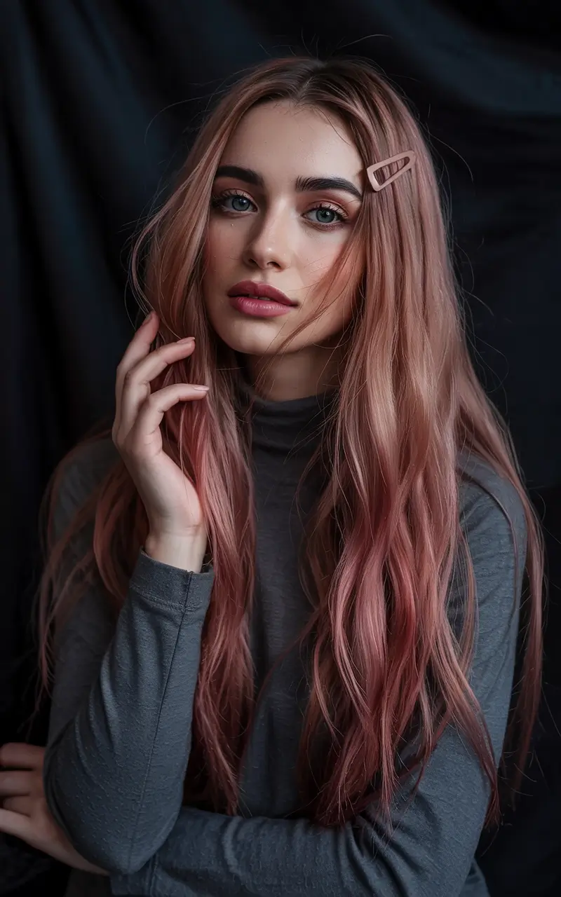 Fall Hair Colors for Cool Skin Tones - Muted Rosewood Fantasy with Dusty Cool Tones