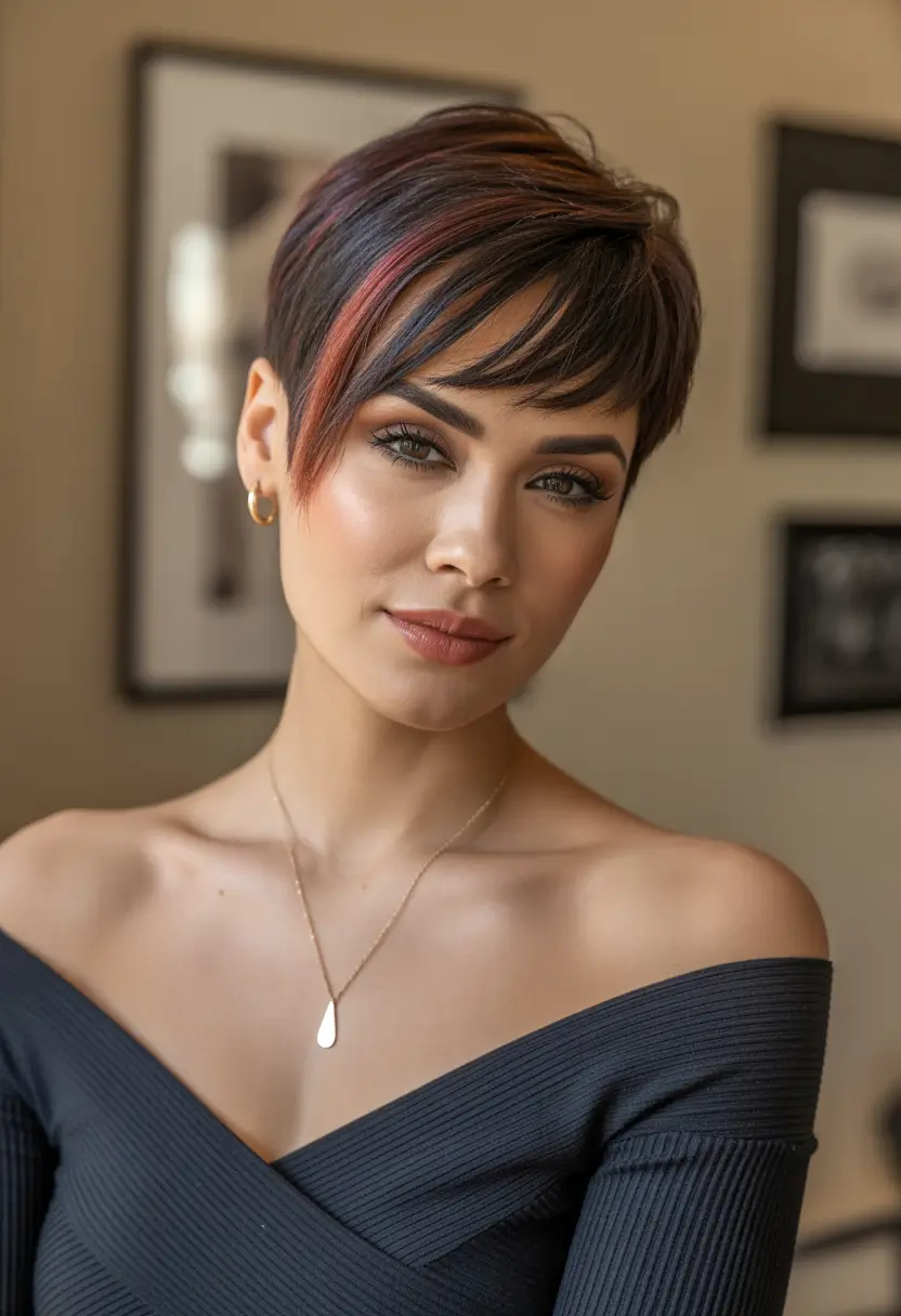 Fall pixie haircut+Sleek with a Hint of Sass