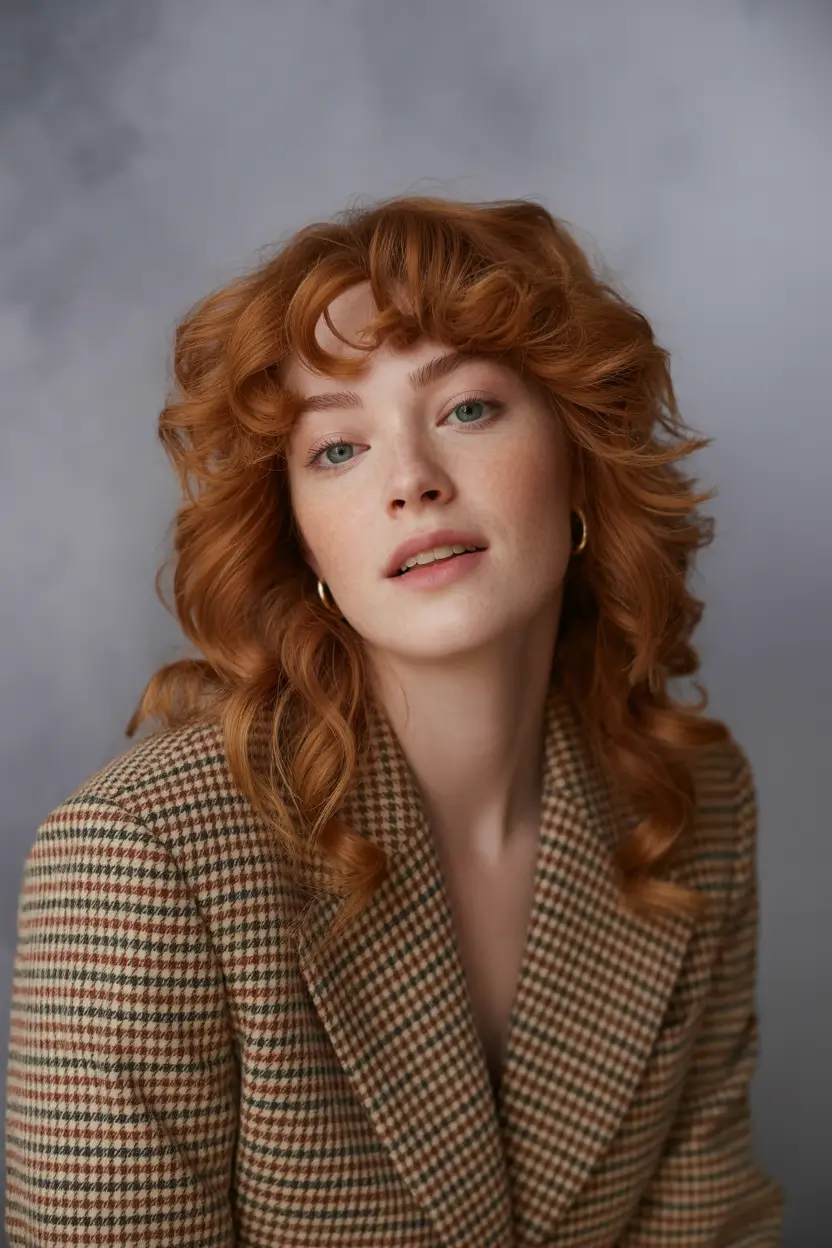 Fall round face haircut+Structured Curl Confidence