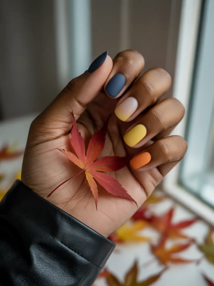 Fall nail colors for dark skin 2025+Matte Maple Spectrum
