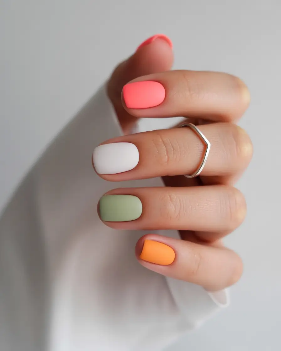 Fall-nail-colors-for-fair-skin-2025-Matte-Pastel-Mix