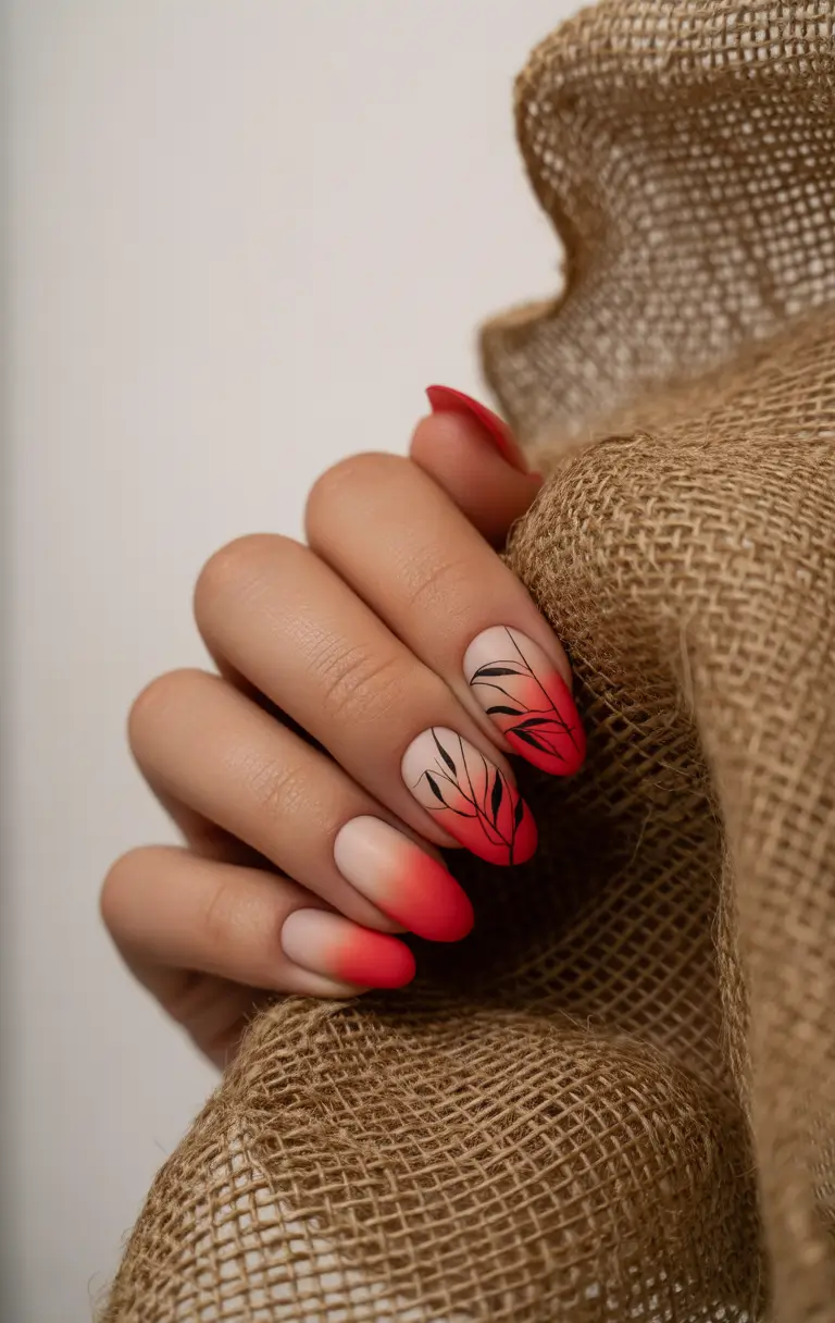 Fall nail colors for medium skin 2025+Blushed Ember Ombre