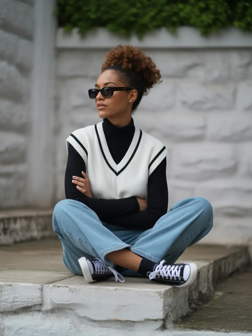 fall outfits for school 2025 Varsity Remix With a Cool-Girl Twist