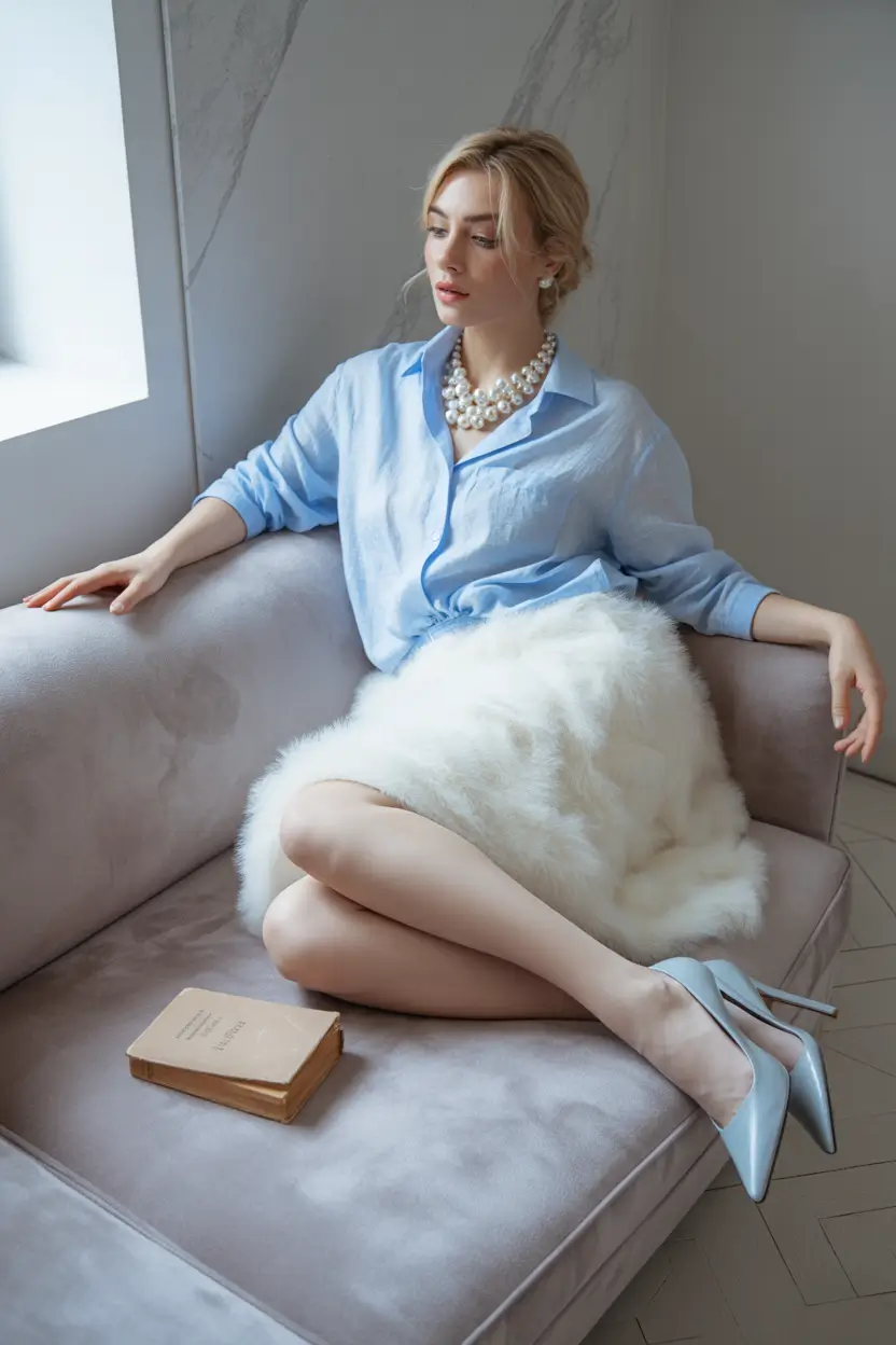 curvy fall outfits Soft Luxe for Chilly Mornings