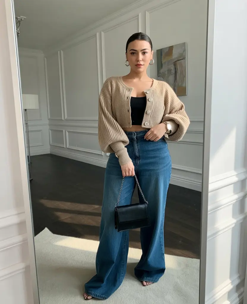 curvy fall outfits Crop + Curve: Casual Done Right